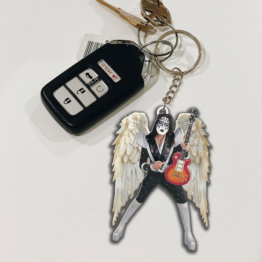 KISS x Ace Frehley Custom Shape 2-sided Keychain – MAITM13491