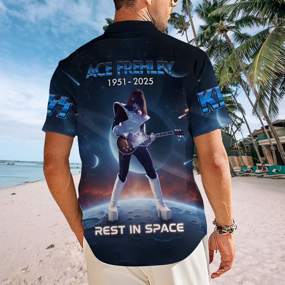 KISS x Ace Frehley Short Sleeve Button-Down Shirt – MAITM13500