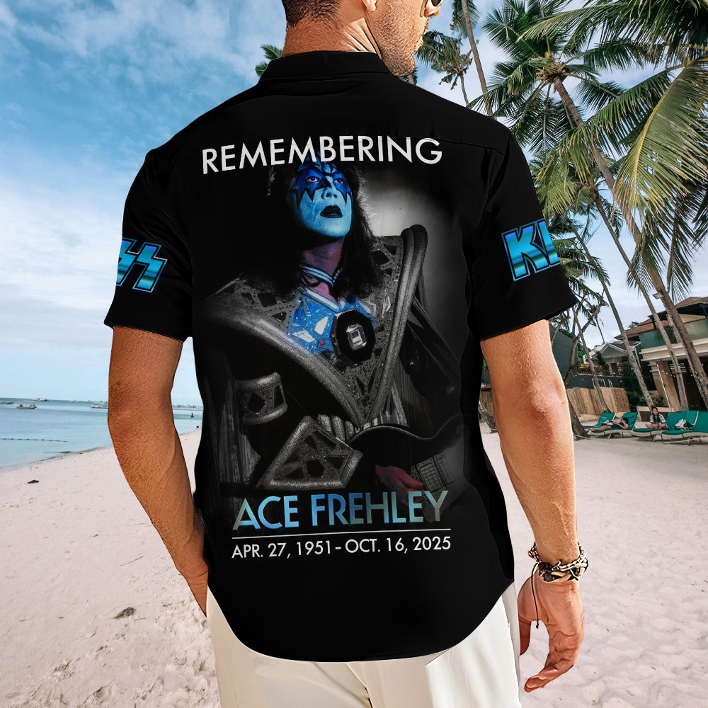 KISS x Ace Frehley Short Sleeve Button-Down Shirt – MAITM13463