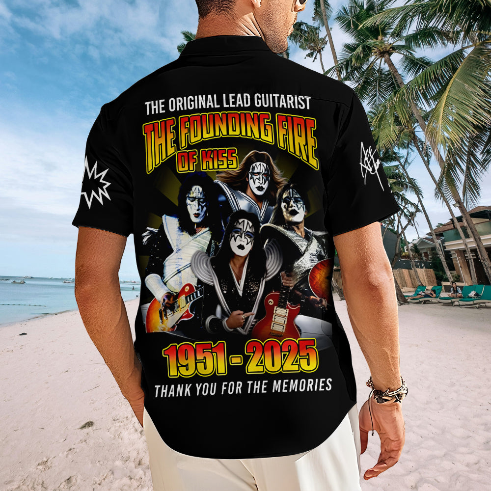 KISS x Ace Frehley Short Sleeve Button-Down Shirt – MAITM13473