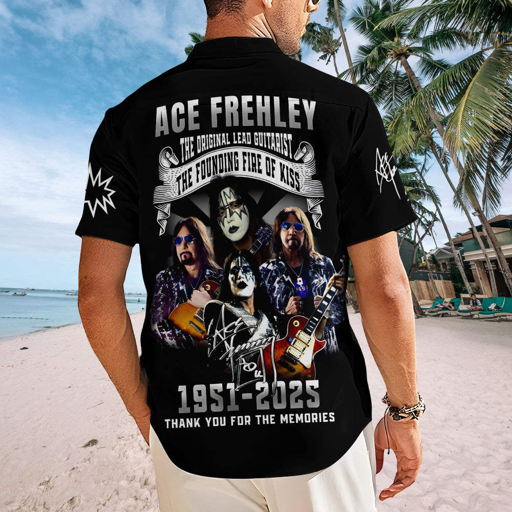 KISS x Ace Frehley Short Sleeve Button-Down Shirt – MAITM13474