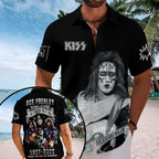 KISS x Ace Frehley Short Sleeve Button-Down Shirt – MAITM13474