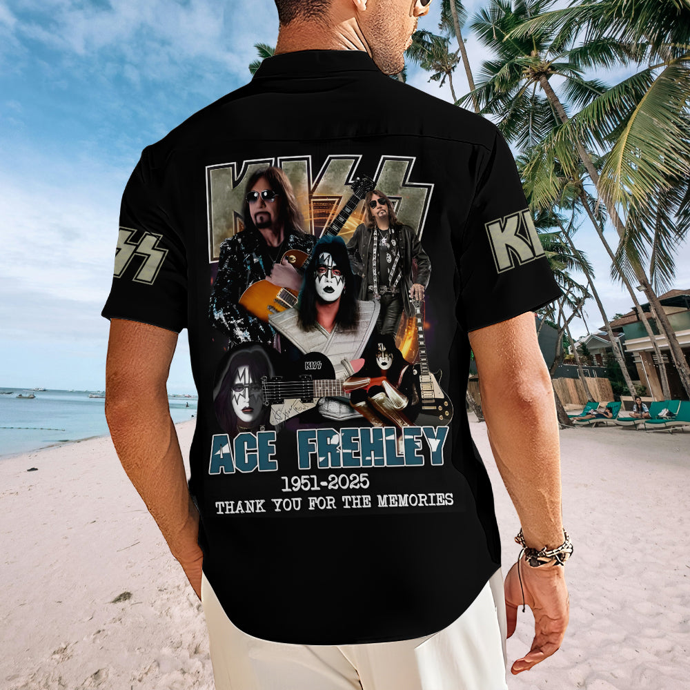 KISS x Ace Frehley Short Sleeve Button-Down Shirt – MAITM13499