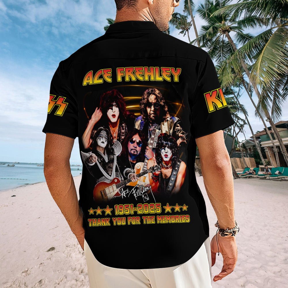 KISS x Ace Frehley Short Sleeve Button-Down Shirt – MAITM13525