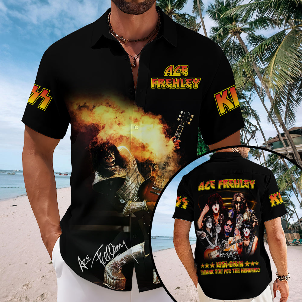 KISS x Ace Frehley Short Sleeve Button-Down Shirt – MAITM13525