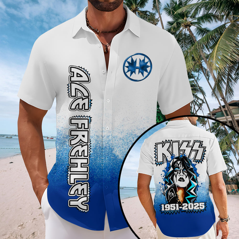 KISS x Ace Frehley Short Sleeve Button-Down Shirt – MAITM13594