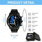 KISS Black Stainless Steel Watch – GNE 2876