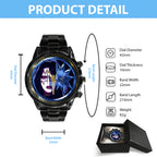 KISS Black Stainless Steel Watch – GNE 622