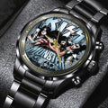 KISS Black Stainless Steel Watch – HOATT 4662
