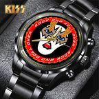 KISS Black Stainless Steel Watch – TANTN 7769