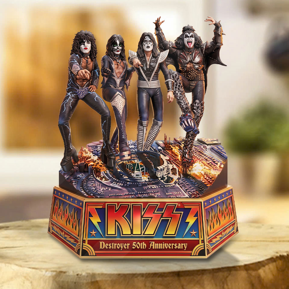KISS Destroyer 50th Anniversary 2026 Custom Shape Acrylic Plaque – TMTHU6979