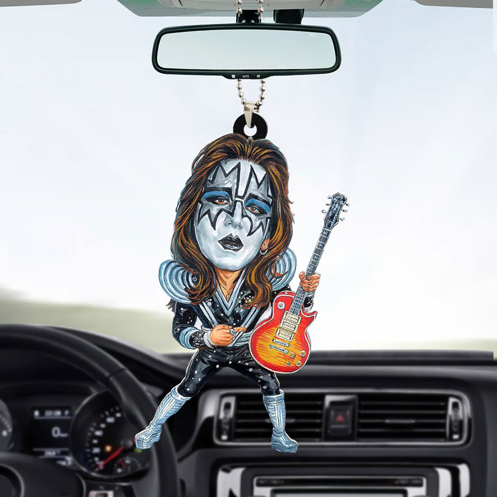 KISS x Ace Frehley Custom shape 2-sided Acrylic Car Ornament – TMTHU1552