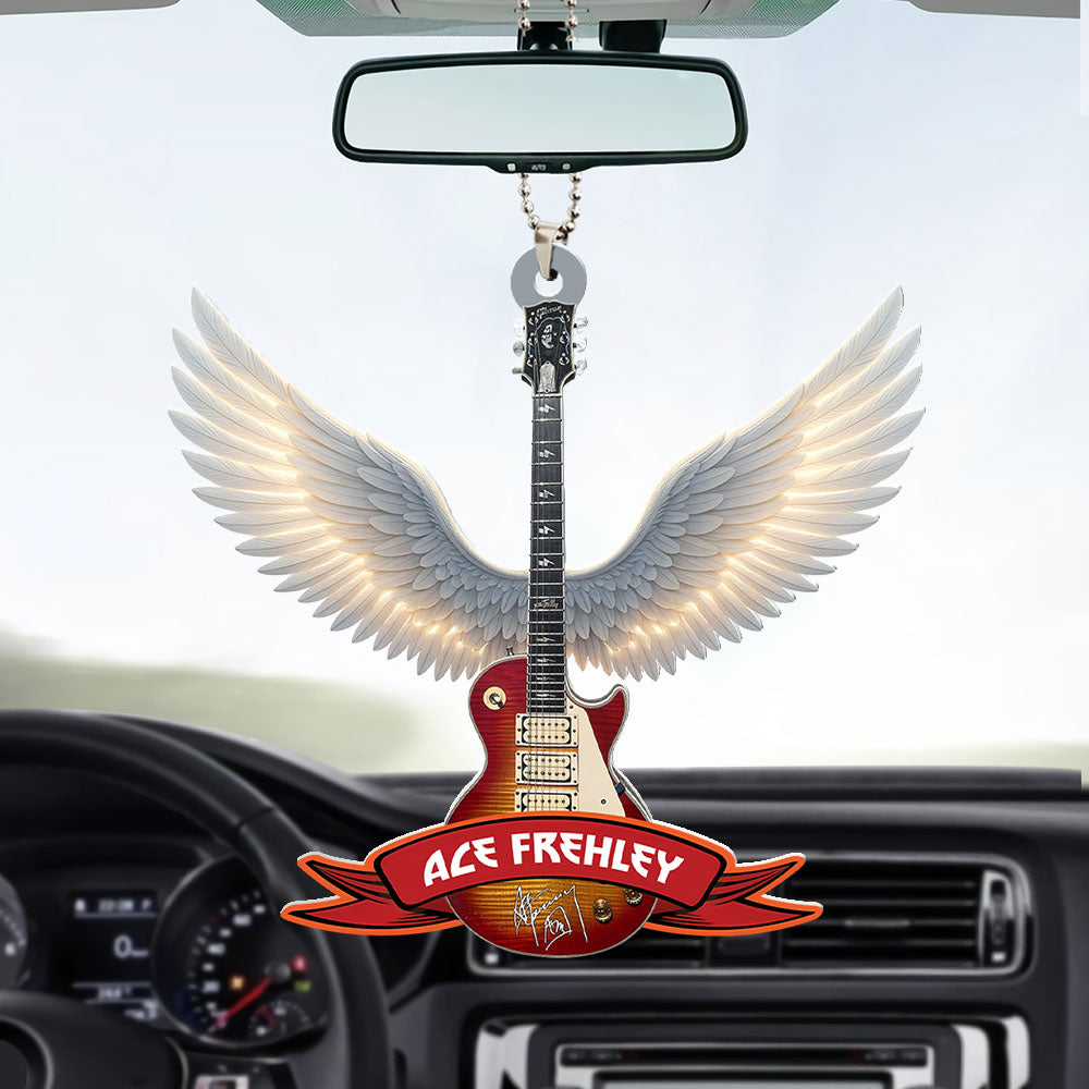 KISS x Ace Frehley Custom shape 2-sided Acrylic Car Ornament – TMTHU1618