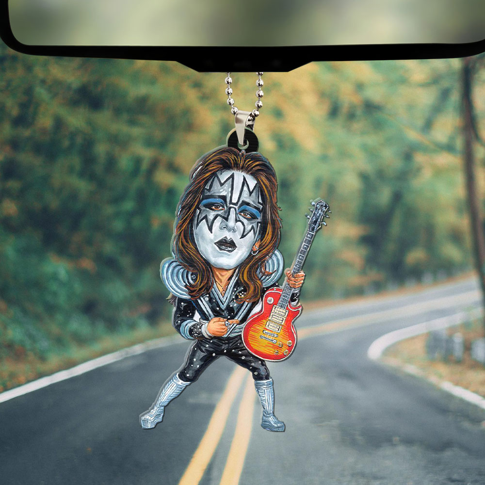 KISS x Ace Frehley Custom shape 2-sided Acrylic Car Ornament – TMTHU1552