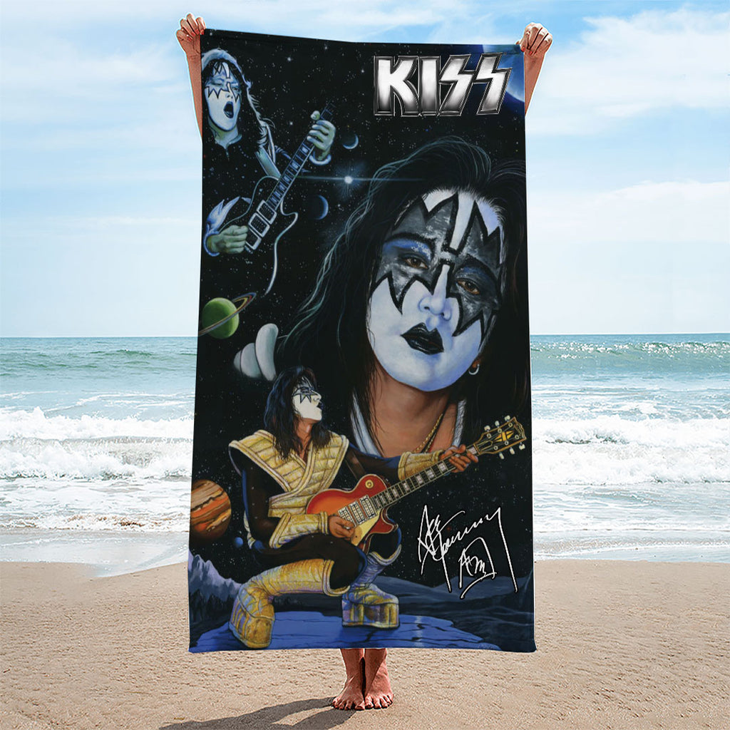 KISS x Ace Frehley Rectangle Beach Towel – GNENEW699