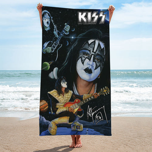 KISS x Ace Frehley Rectangle Beach Towel – GNENEW699