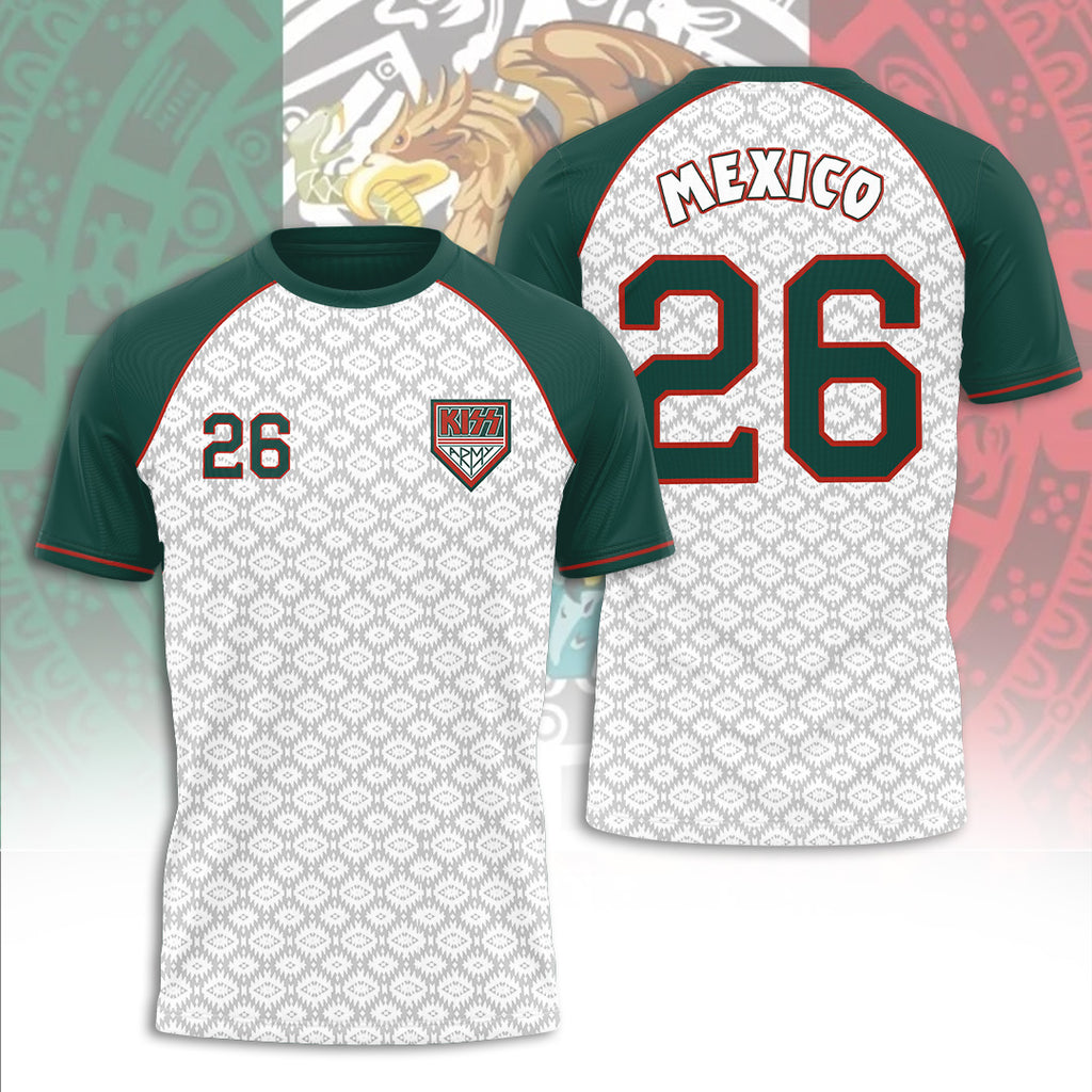 KISS x Mexico National Football World Cup 2026 3D Apparel – TANTN23721