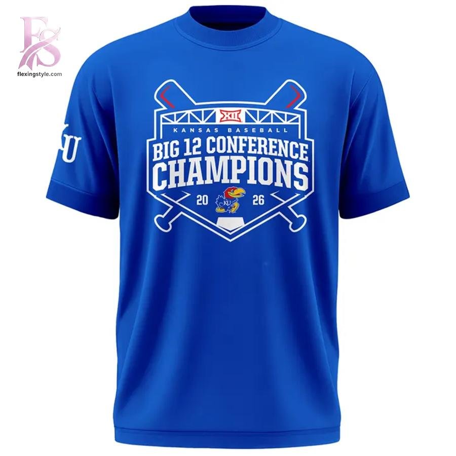 Kansas Baseball Big 12 champions 2026 T-shirt