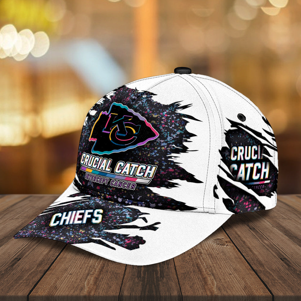 Kansas City Chiefs x Crucial Catch Intercept Cancer Classic Cap – MAITM12962