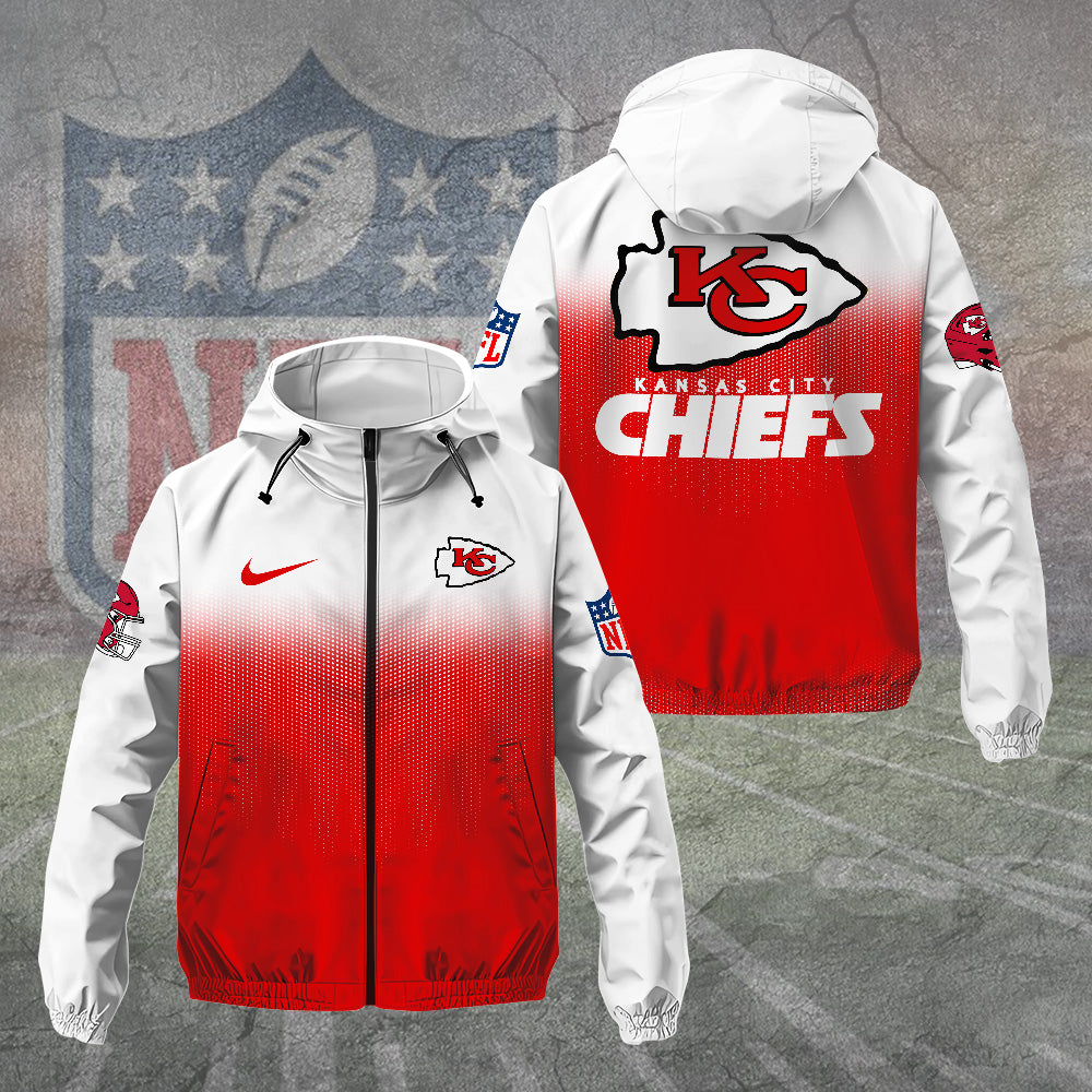 Kansas City Chiefs 3D Windbreaker Jacket – TANTN15751