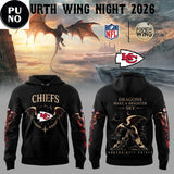 Kansas City Chiefs x Fourth Wing Night 2026 Dragons Make A Brighter Sky Hoodie T-Shirt