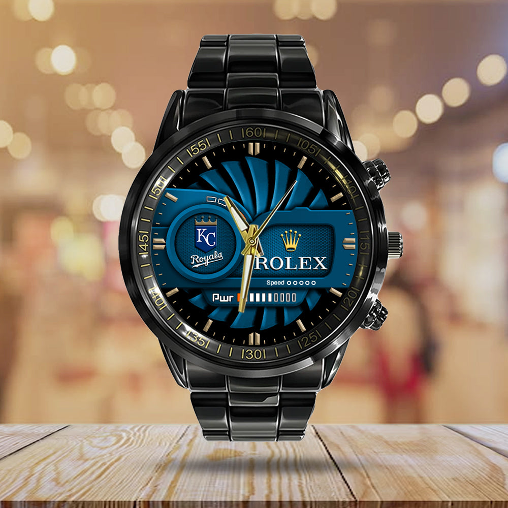 Kansas City Royals Black Stainless Steel Watch – MAITM13434