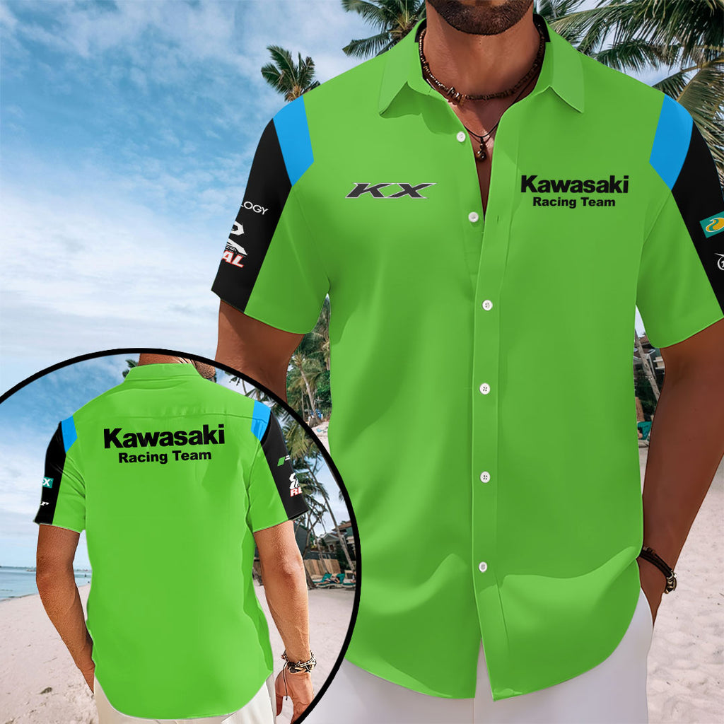 Kawasaki MXGP Team 2026 Short Sleeve Button-Down Shirt – TANTN21211