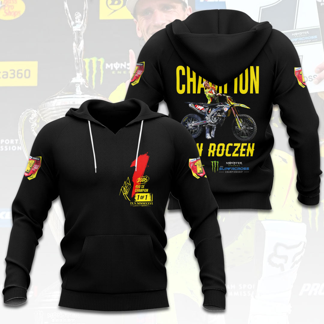 Ken Roczen 2026 AMA Supercross 450cc Champion 3D Apparel – HOATT17946