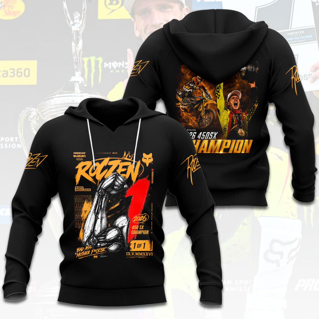Ken Roczen 2026 AMA Supercross 450cc Champion 3D Apparel – HOATT17948