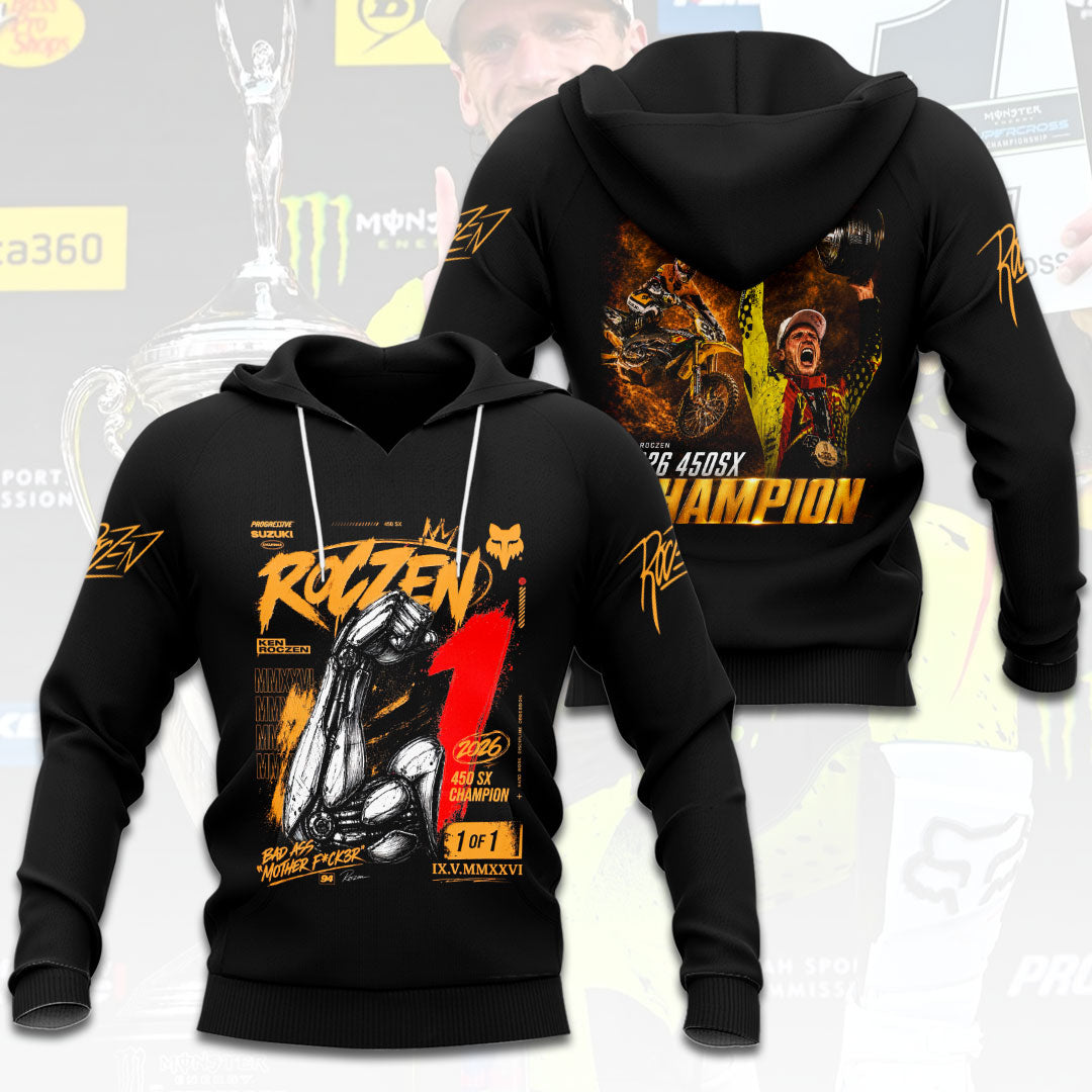 Ken Roczen 2026 AMA Supercross 450cc Champion 3D Apparel – HOATT17948