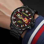 Personalized Ken Roczen 2026 AMA Supercross 450cc Champion Black Stainless Steel Watch – HOATT17951