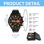 Personalized Ken Roczen 2026 AMA Supercross 450cc Champion Black Stainless Steel Watch – HOATT17951