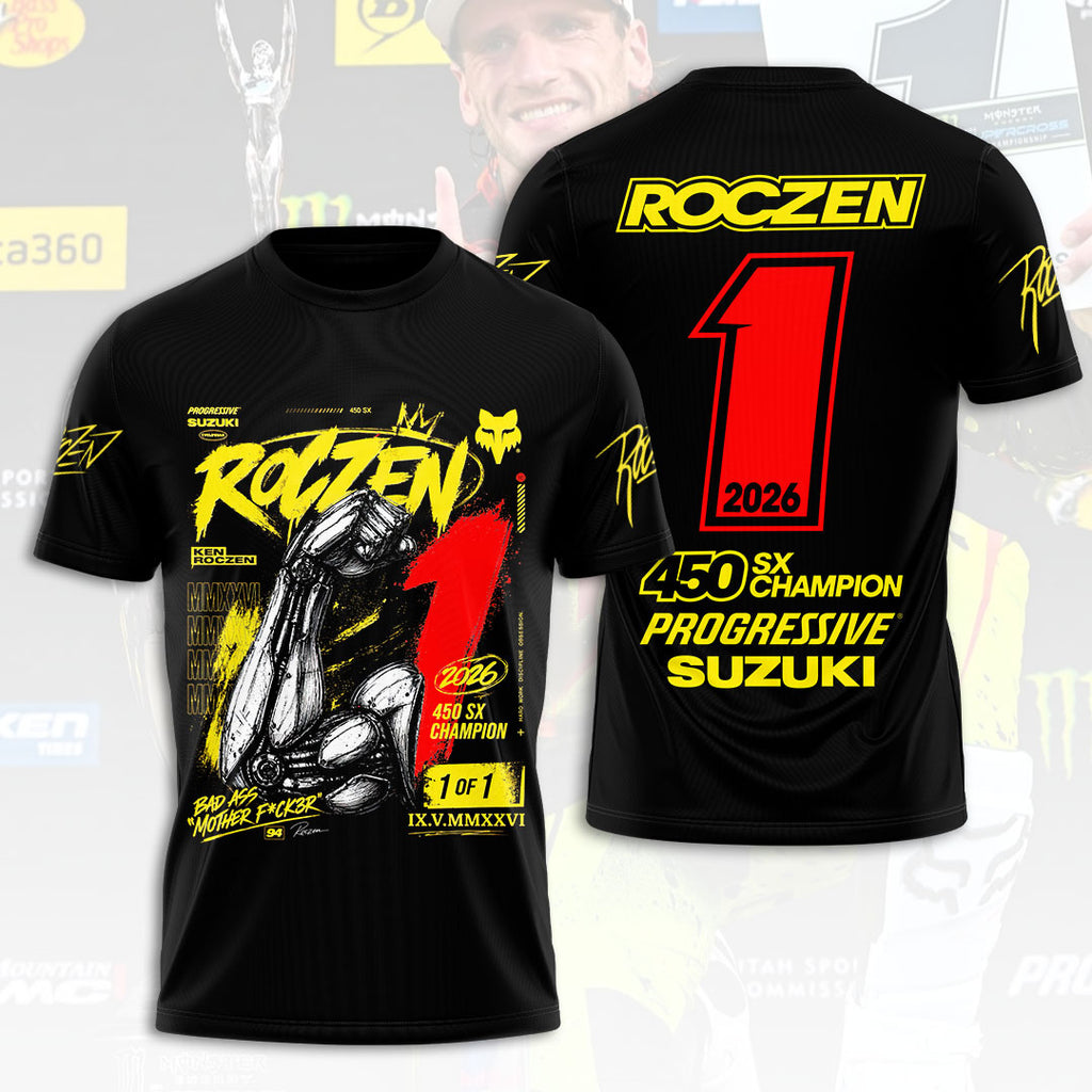 Ken Roczen 2026 AMA Supercross 450cc Champion 3D Apparel – HOATT17893