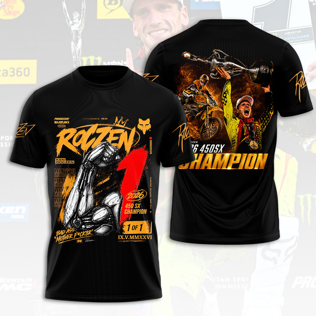 Ken Roczen 2026 AMA Supercross 450cc Champion 3D Apparel – HOATT17948