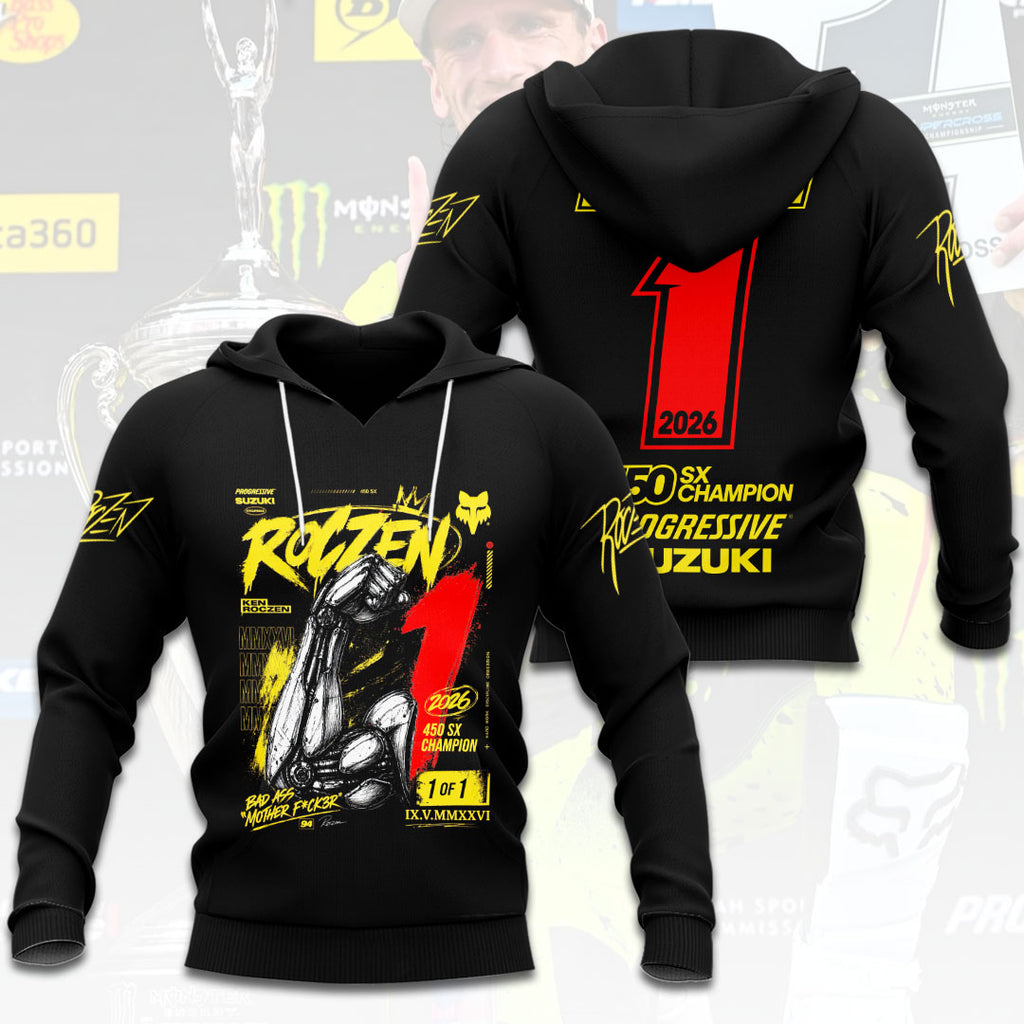 Ken Roczen 2026 AMA Supercross 450cc Champion 3D Apparel – HOATT17893