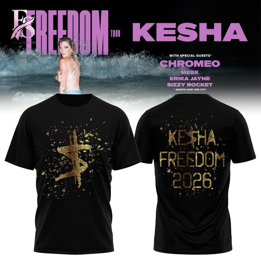 Kesha The Freedom Tour 2026 Shirt