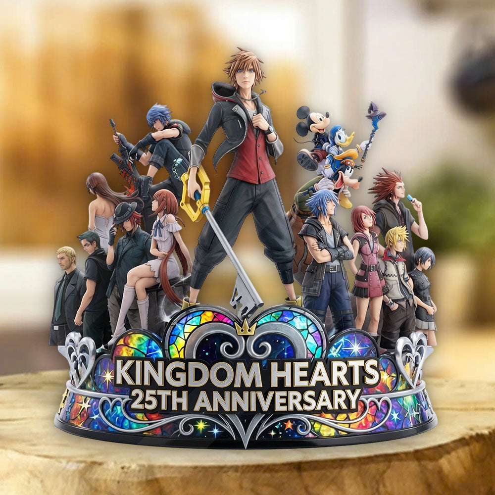 Kingdom Hearts 25th Anniversary Custom Shape Acrylic Plaque – TMTHU7491