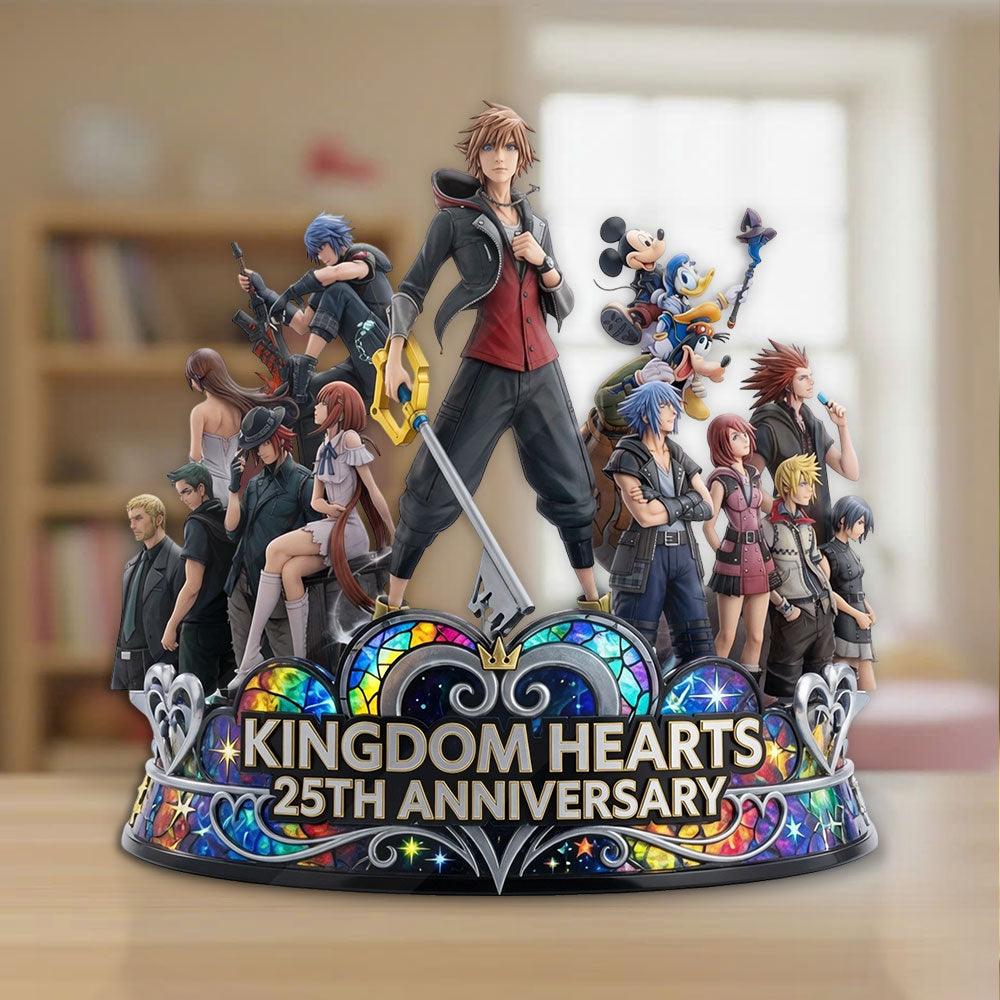 Kingdom Hearts 25th Anniversary Custom Shape Acrylic Plaque – TMTHU7491