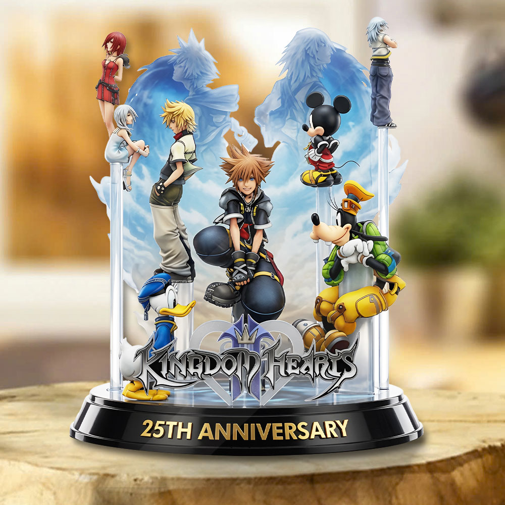 Kingdom Hearts 25th Anniversary Custom Shape Acrylic Plaque – TMTHU7545