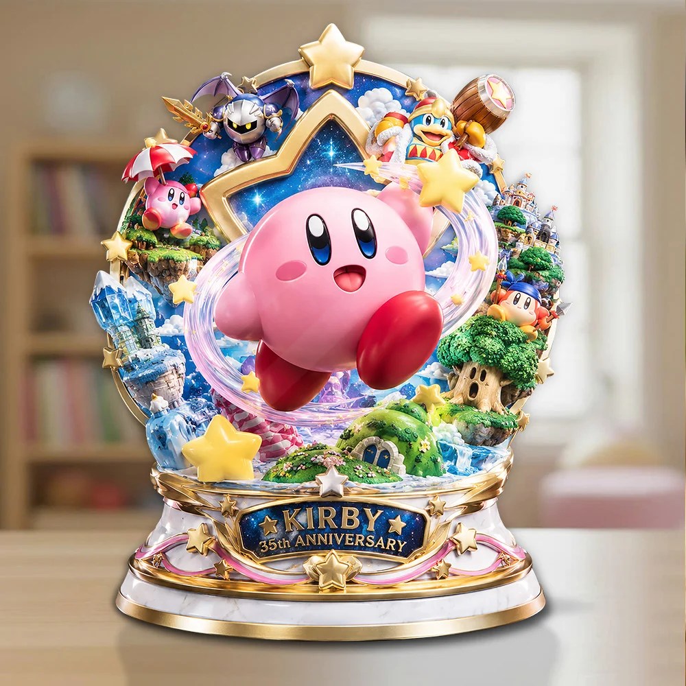Kirby 35th Anniversary Custom Shape Acrylic Plaque – GNE8643
