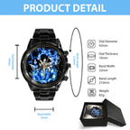 KISS Black Stainless Steel Watch – MAITM 7460