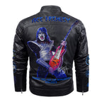 KISS x Ace Frehley 2D Leather Yellow Fleece Jacket – TMTHU1822