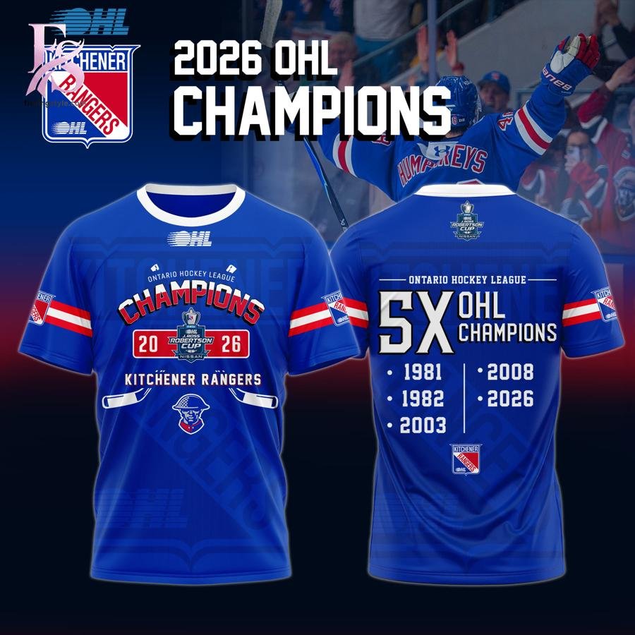 Kitchener Rangers Champions Ontario Hockey League 2026 Shirt