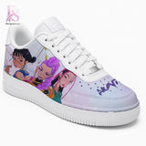 Kpop Demon Hunters Huntrix white Air Force Shoes