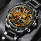 Kyle Busch Black Stainless Steel Watch – TANTN23160
