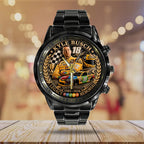 Kyle Busch Black Stainless Steel Watch – TANTN23160