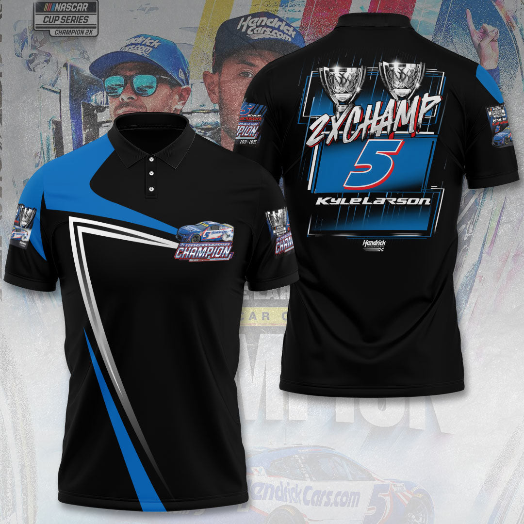Kyle Larson 2025 NASCAR Cup Series Champion 3D Apparel – TANTN18534