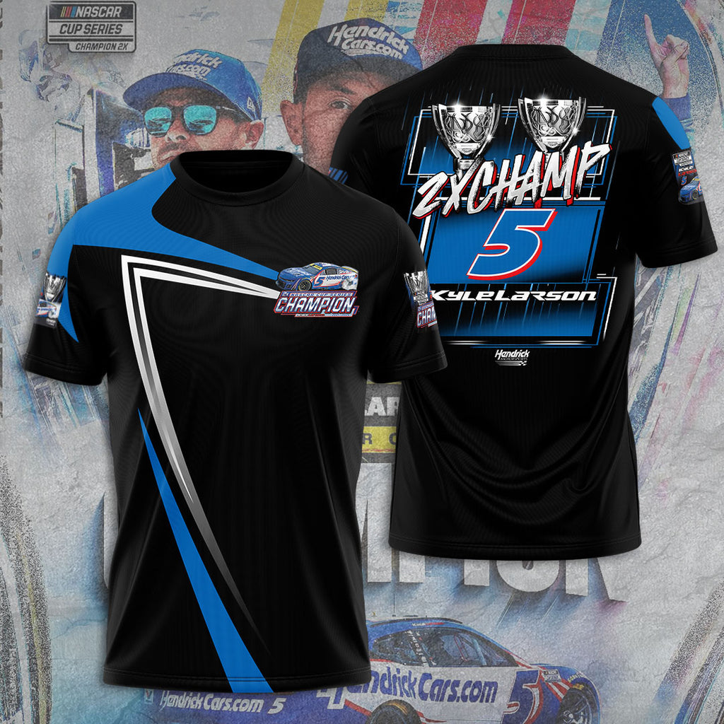 Kyle Larson 2025 NASCAR Cup Series Champion 3D Apparel – TANTN18534