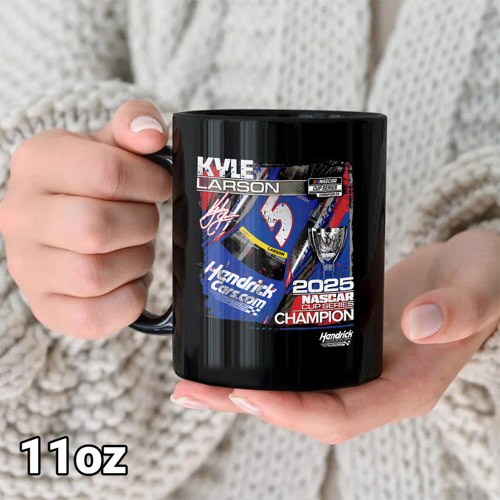 Kyle Larson 2025 NASCAR Cup Series Champion Ceramic Mug – TANTN18432
