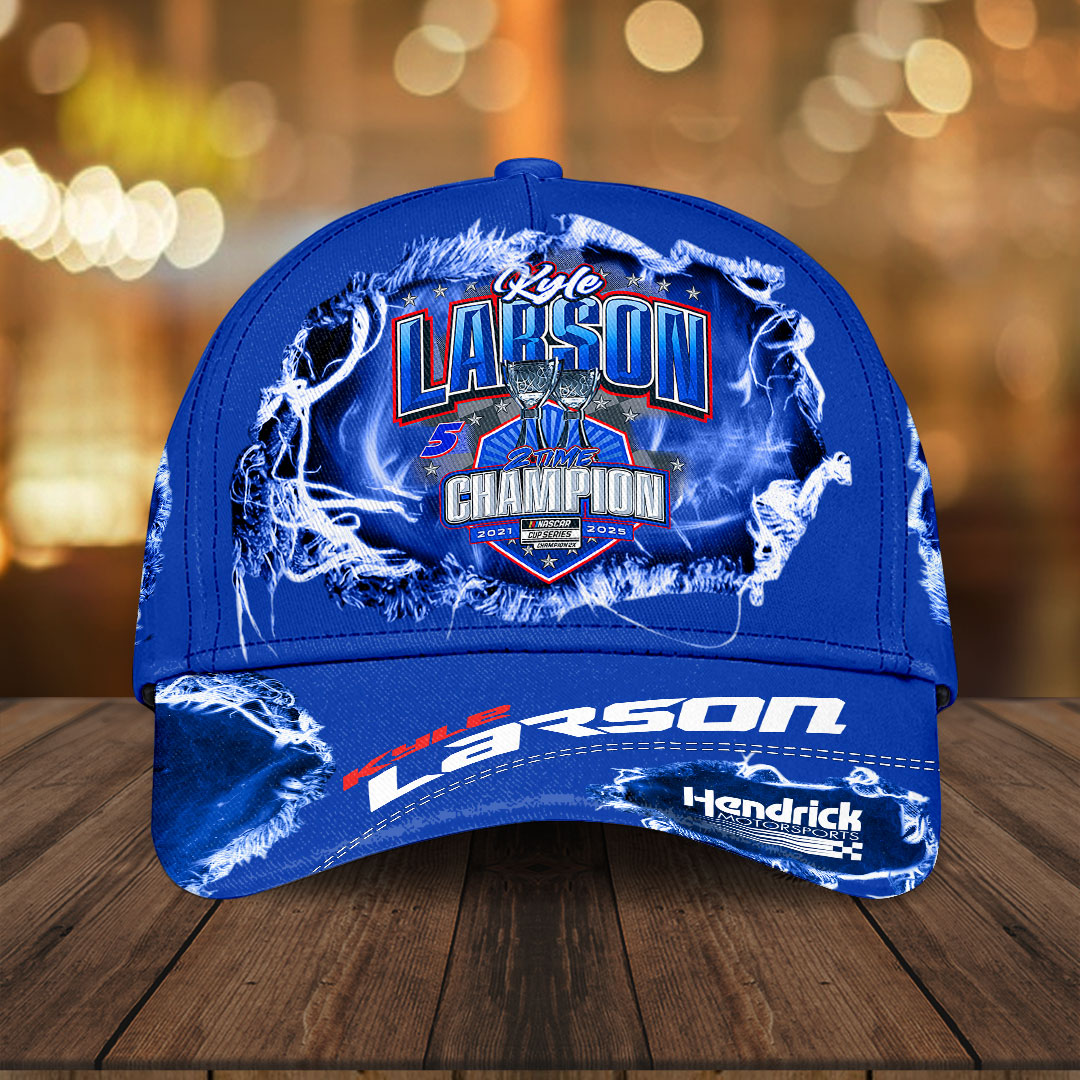 Kyle Larson 2025 NASCAR Cup Series Champion Classic Cap – HOATT14543
